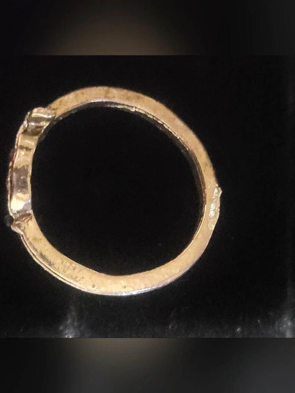 Vintage Detailed Elephant Ring Size 3 Silver Tone Untested
